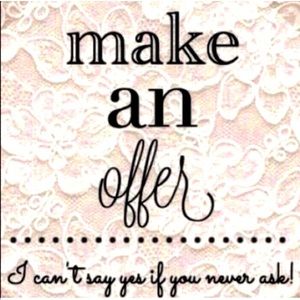 Reasonable offers are always considered